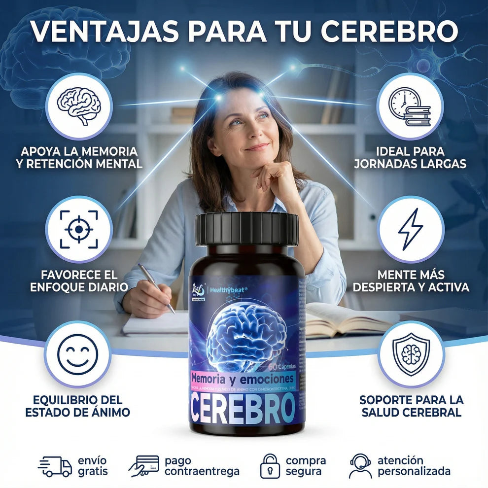NeuroVibe™ Suplemento avanzado para el Cerebro, Ánimo y Nervios