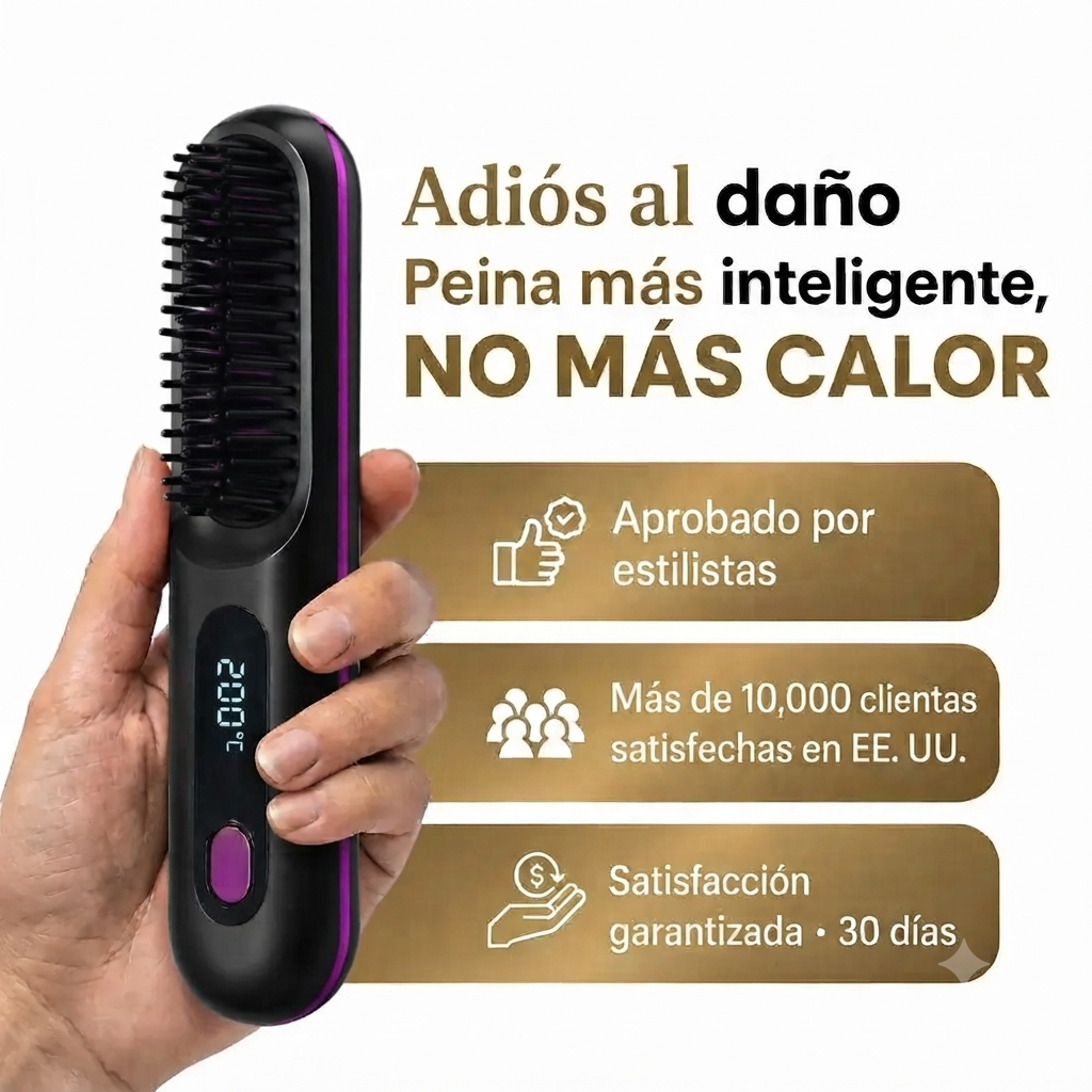 El PRIMER cepillo alisador inteligente para cabello corto
