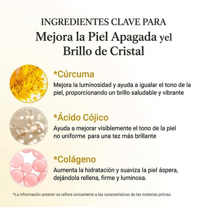 Mascarilla de envoltura nocturna con ácido kójico y cúrcuma