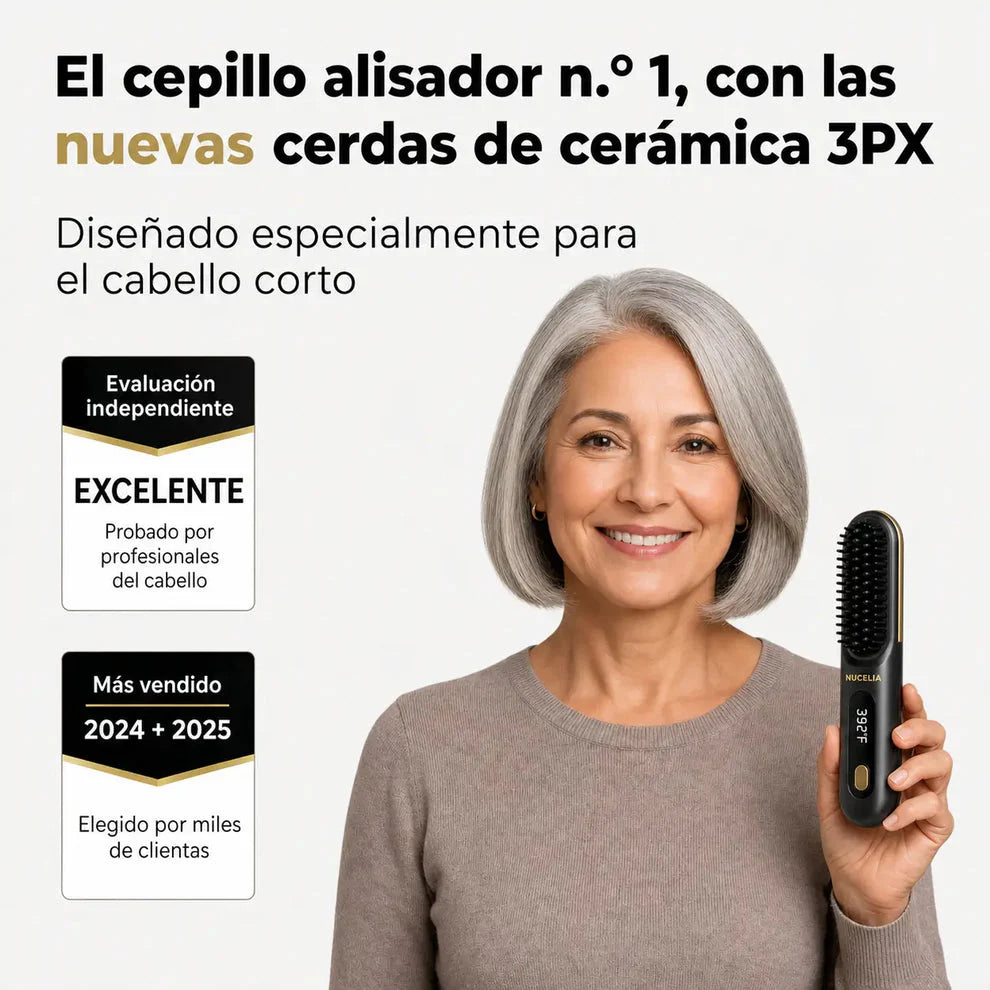 El PRIMER cepillo alisador inteligente para cabello corto
