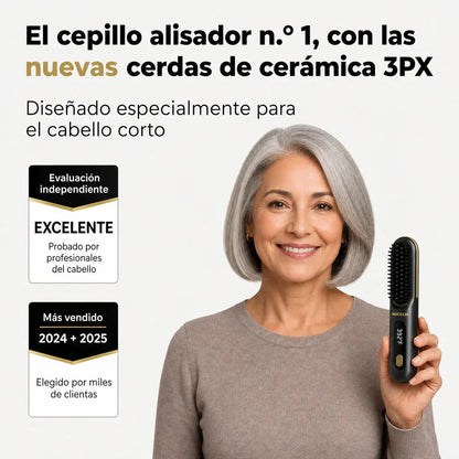 El PRIMER cepillo alisador inteligente para cabello corto