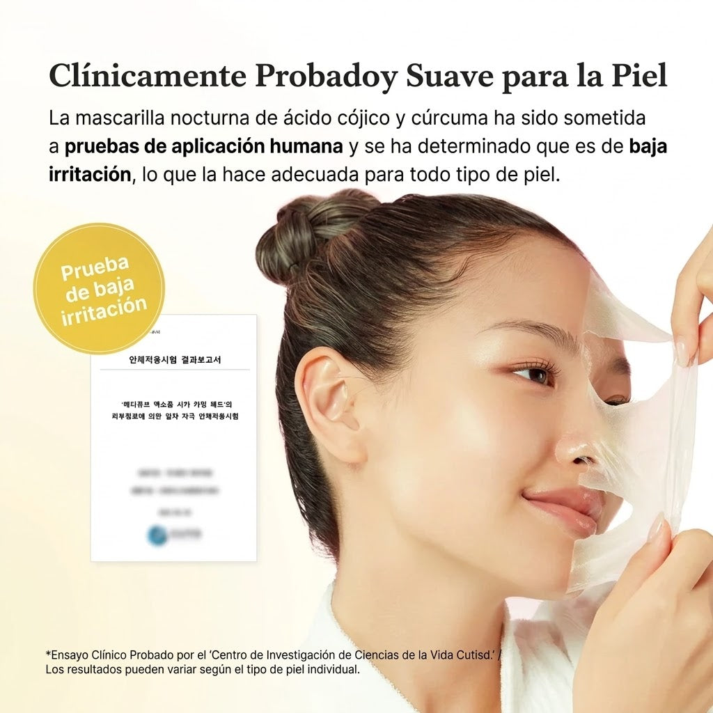 Mascarilla de envoltura nocturna con ácido kójico y cúrcuma
